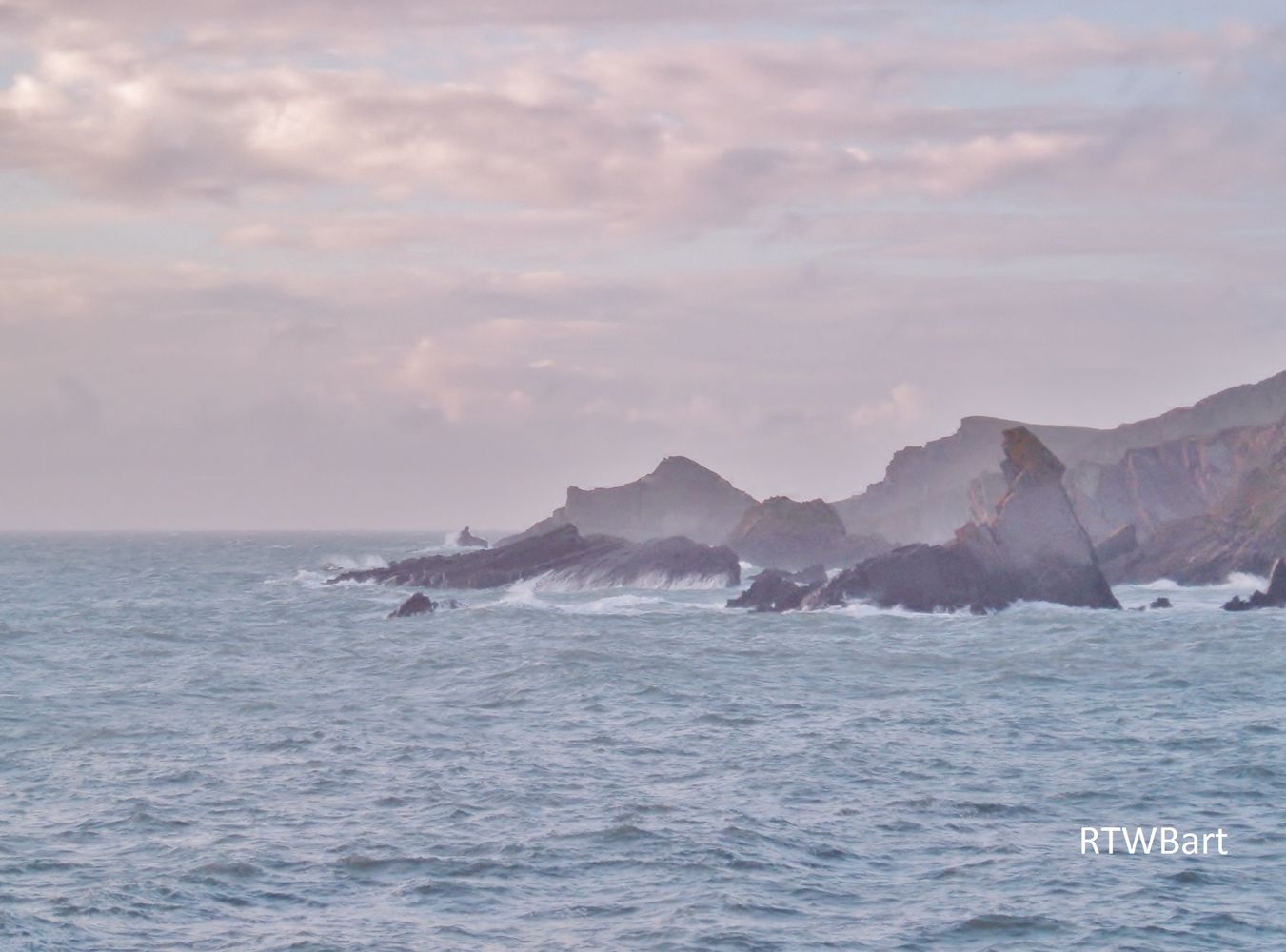 JAGGED EDGE AT HARTLAND QUAY NORTH DEVON