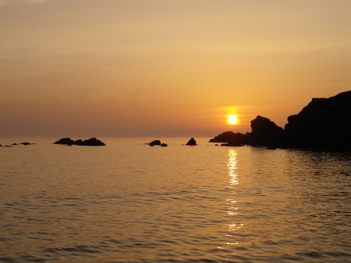 CROOKLETS BEACH SUNSET BUDE CORNWALL