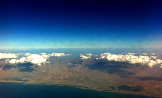 Plane Travel Arabia Sky Clouds Adventure Asia