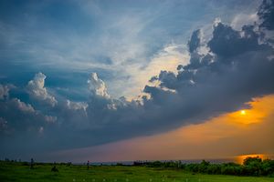 Dramatic cloud and sunset over sea at Chapora Fort | Goa | India