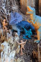 Army Men Battle Dinosaurs - A Toy Story - Childrens print