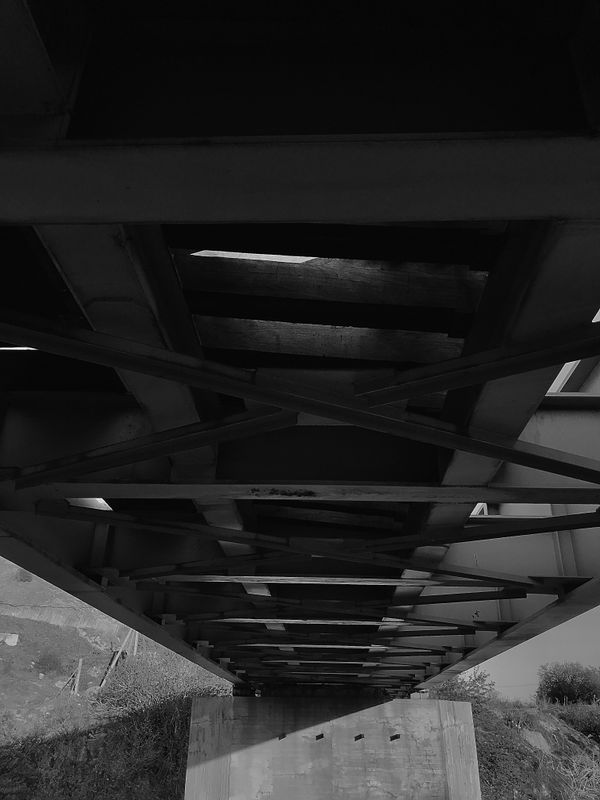 Railway from Under Bridge