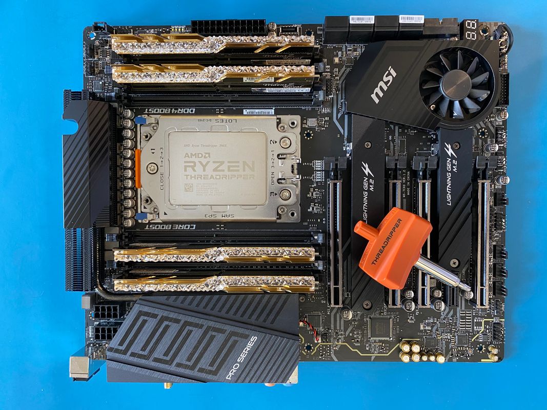 AMD Threadripper with MSI Pro motherboard