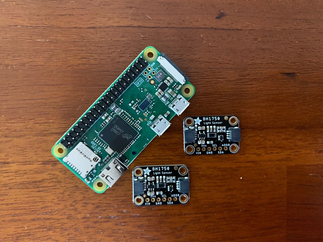 Raspberry PI nano and a pair of BH1750
