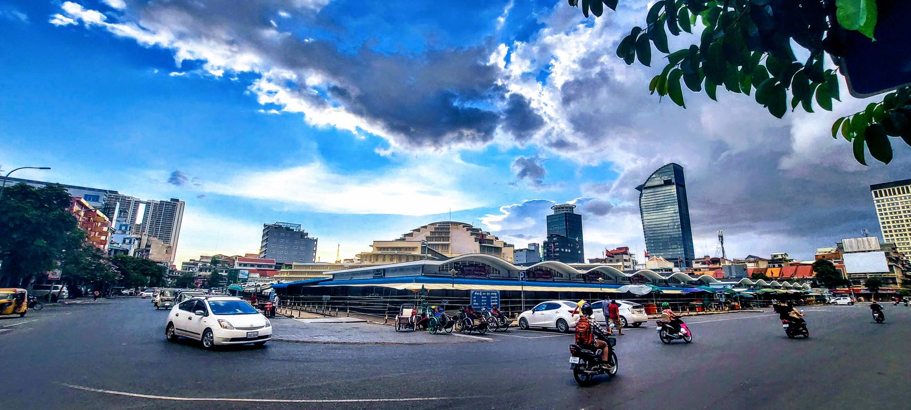 The Central market in Phnom Penh