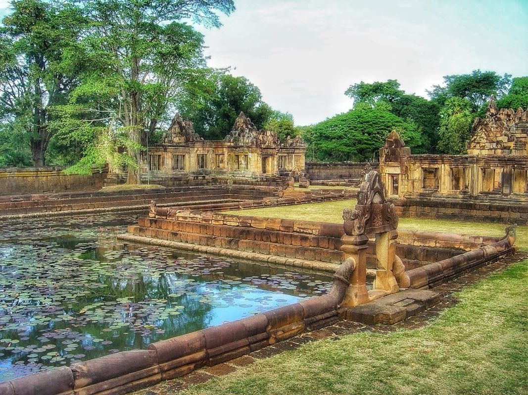 Prasat Ta Muan ancient ruins in Surin, Thailand