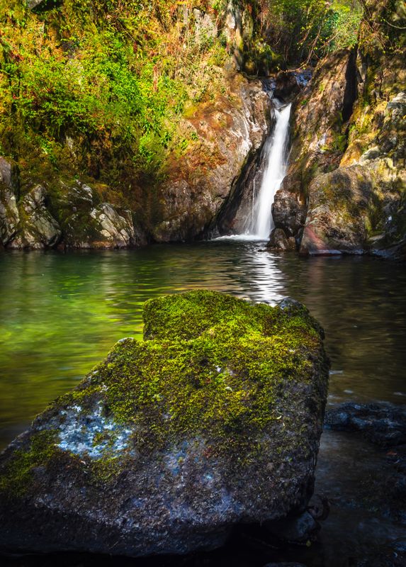 Rydal hall waterfall  Ambleside, Lake district Cumbria. 