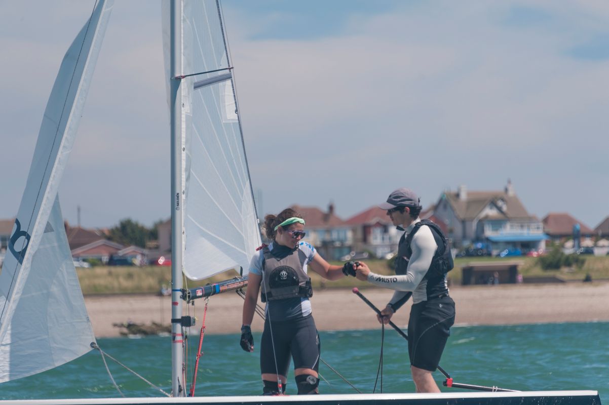 The young Winners of the Sailing competition held at Lee on Solent in July. 