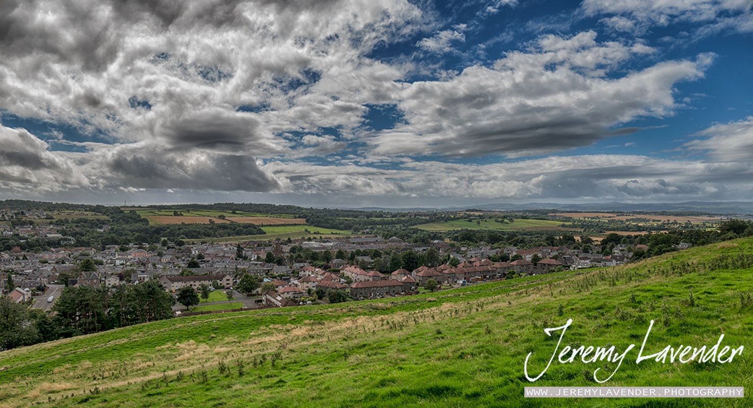 A view of Tillicoultry from the Ochil Hills