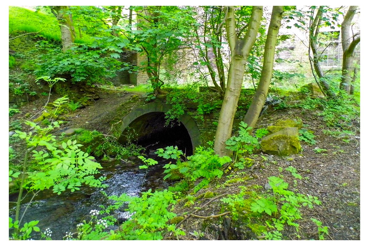 Ovenden Brook Exiting Old Lane Mill