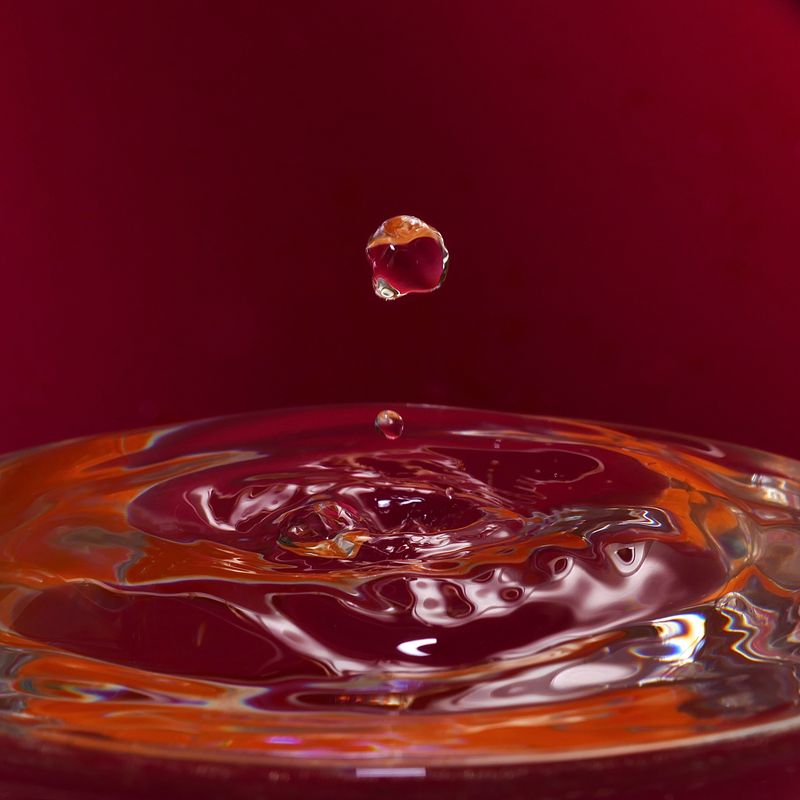Water Drop floating in the Air