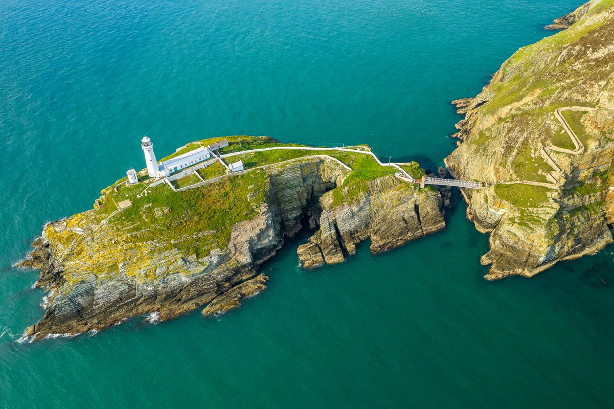 South Stack Lighthouse from Above, Anglesey, North Wales