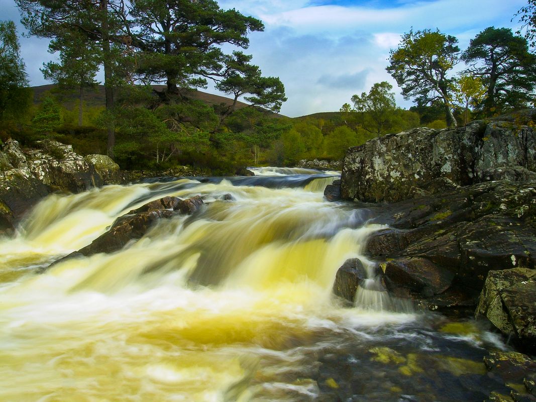 Waterfalls on the River Affric, Glen Affric, Scotland