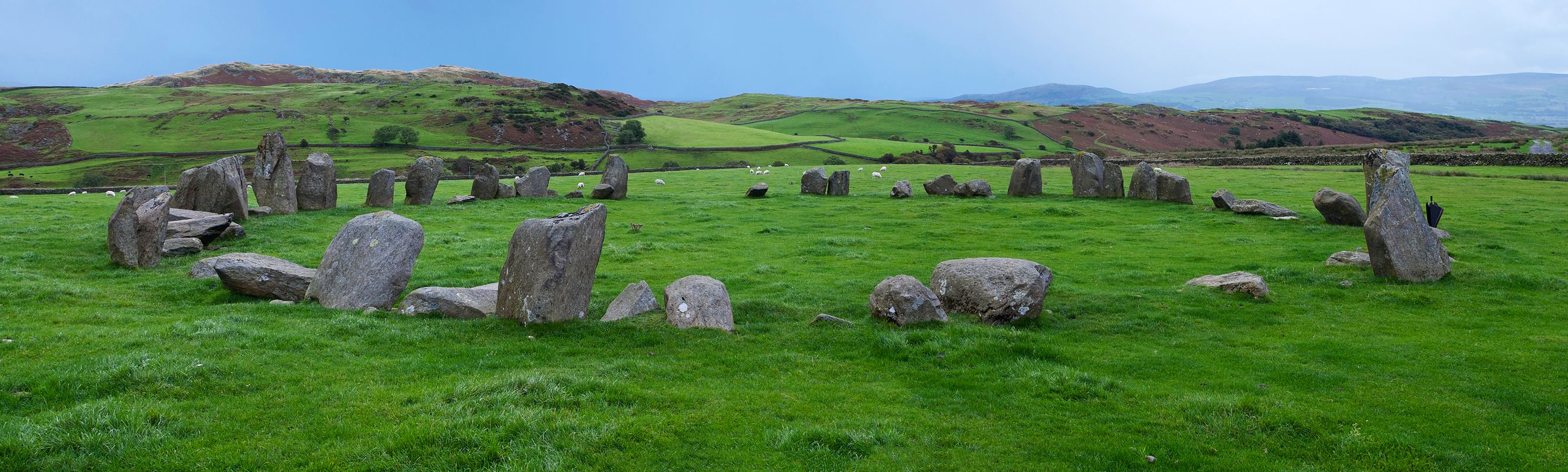 Large Panorama of Swinside Stone Circle, Lake District, Cumbria