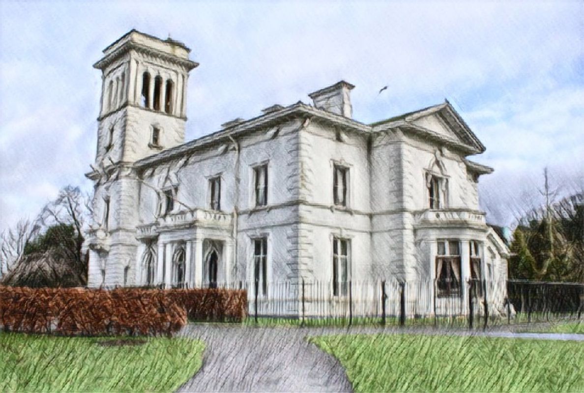 Runcorn Town Hall sketch