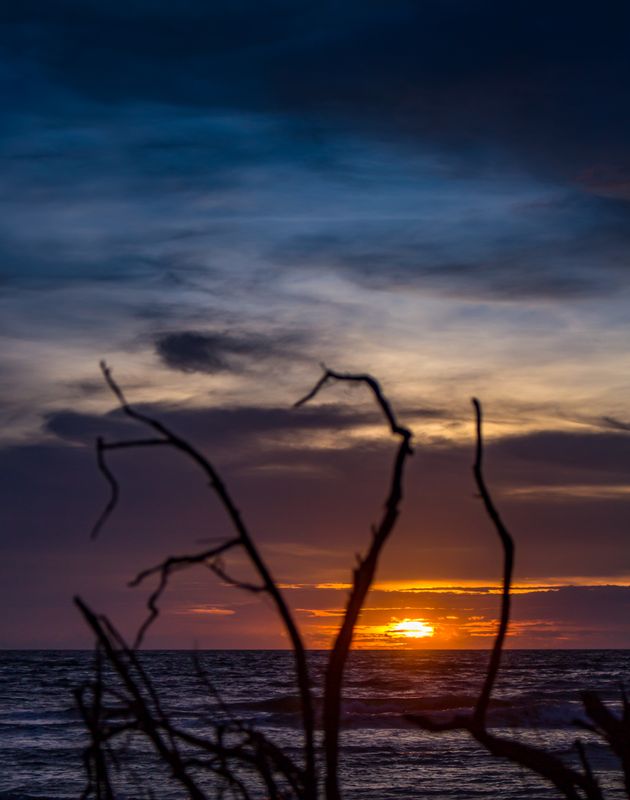 The golden sunset at Tuaran Sabah