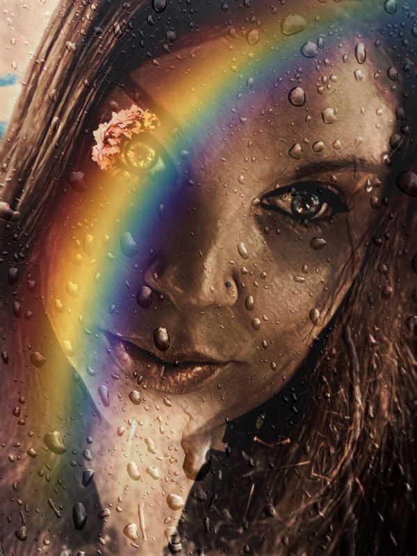 Rainbow Raindrops 