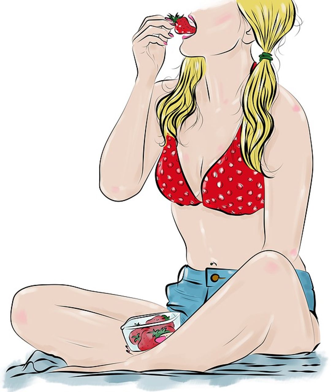 Bikini-Woman-Drawing-Sexy-Sketch-Girl-Painting-4459016 / ClickASnap.