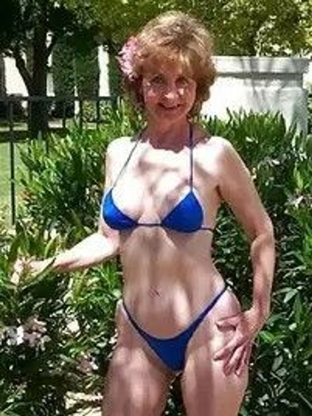 Hot granny in bikini