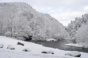 A White Christmas in Tennessee. Townsend Wye, a Winter Wonderland. Snow covered mountains
