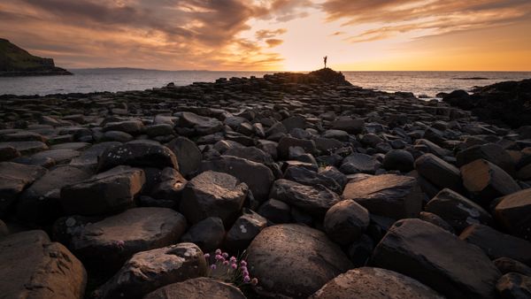 Giants Causeway sunset