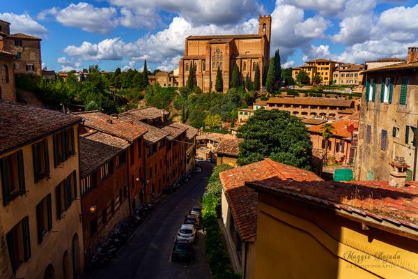 Siena City of Tuscany Italy.