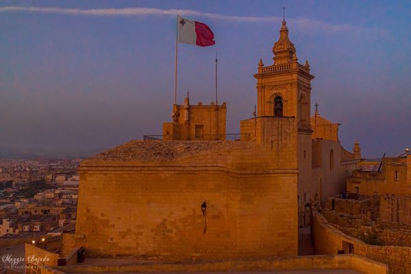 Sunrise at the Citadel, Gozo Malta.