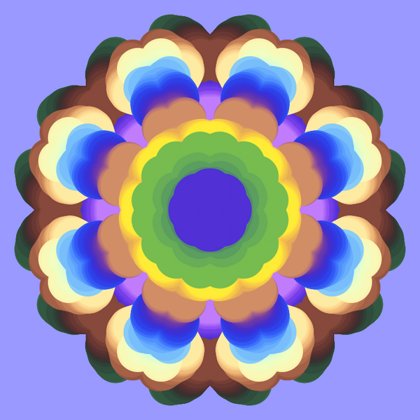 Mandala with a Lavender Background 