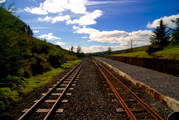 Brecon Mountain Railway, Torpantau Station. Brecon Beacons Wales.