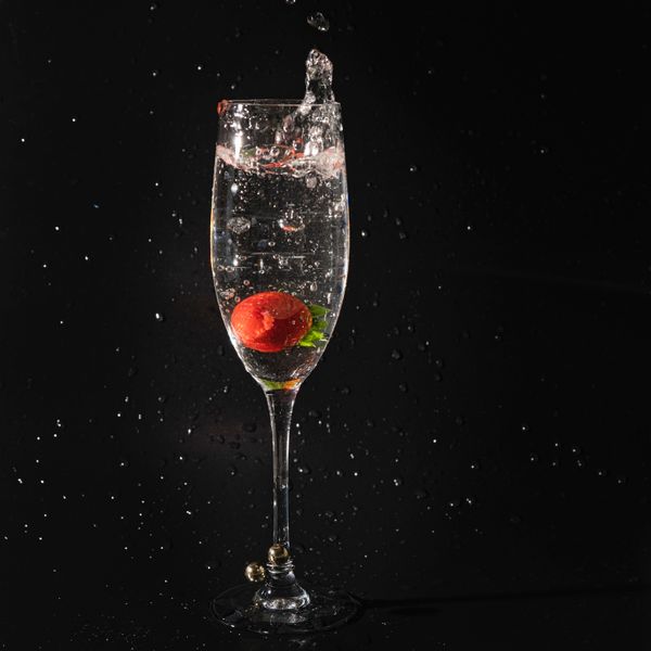 STRAWBERRY IN A GLASS