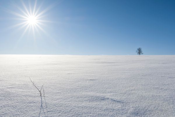 Great sunny day at the mountain