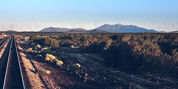 San Francisco Peaks east of Flagstaff AZ USA