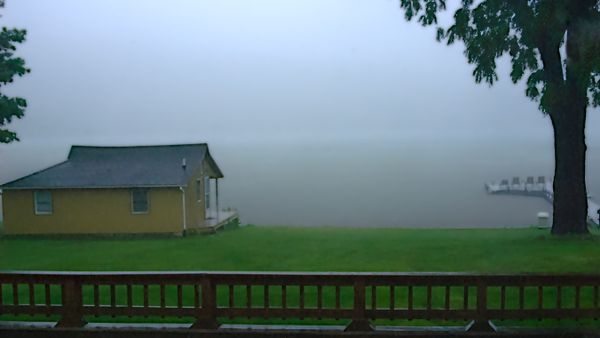 Foggy morning at the lake