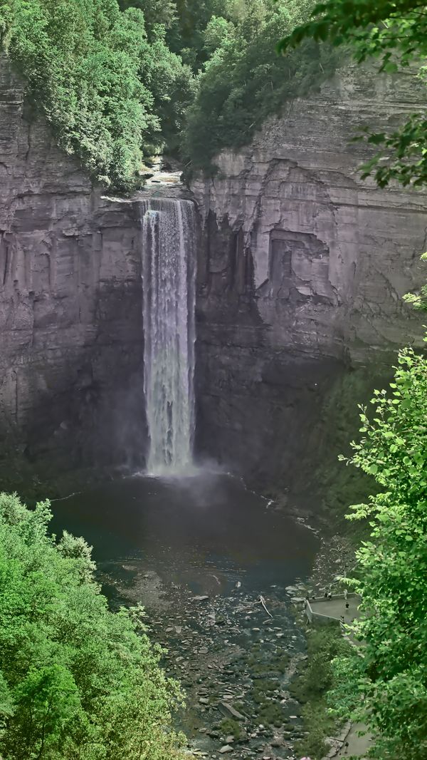 Taughannock Falls overlook, Finger Lakes area New York USA
