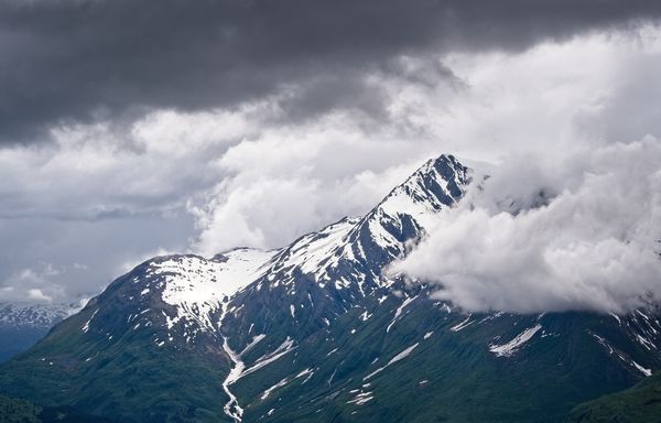 Chugach Mountain Peaks, Alaska, USA