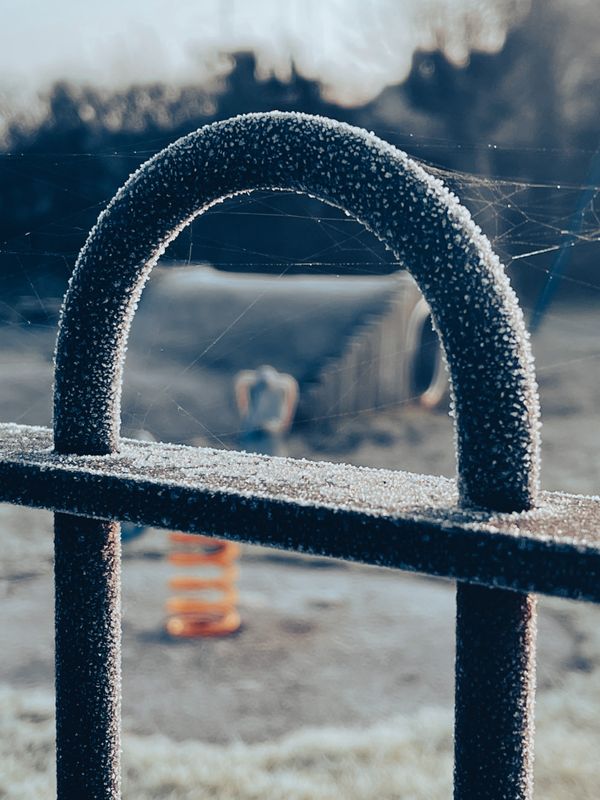 Frosty railings
