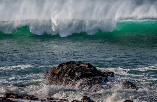 Rolling Ocean Waves Oregon Coast