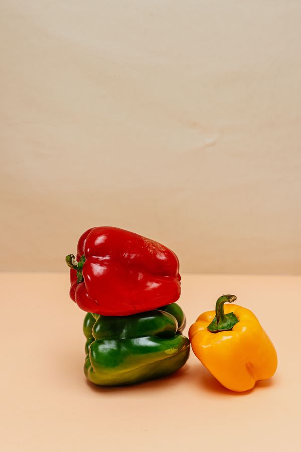Red, yellow and greenPepper