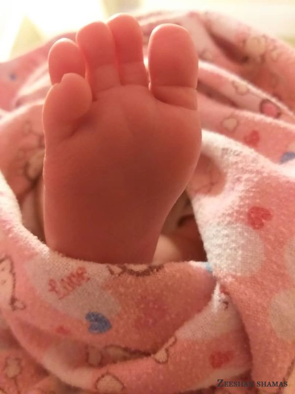 Baby feet.