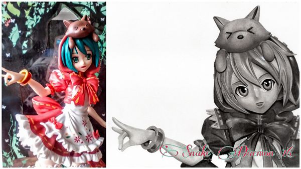 Hatsune Miku - figure/drawing comparison