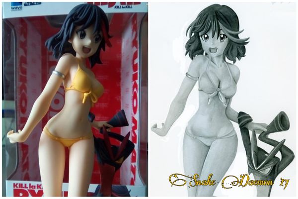 Ryuko matoi - figure/drawing comparison