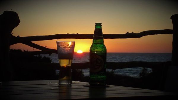 Sunset in a glass