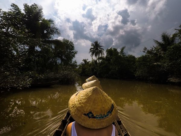 Cruising down Mekong River