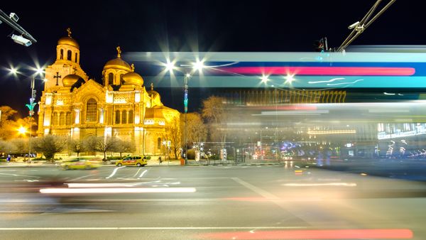 CathedralLightTrails