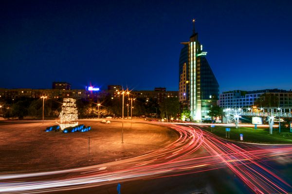 RoundaboutLightTrails