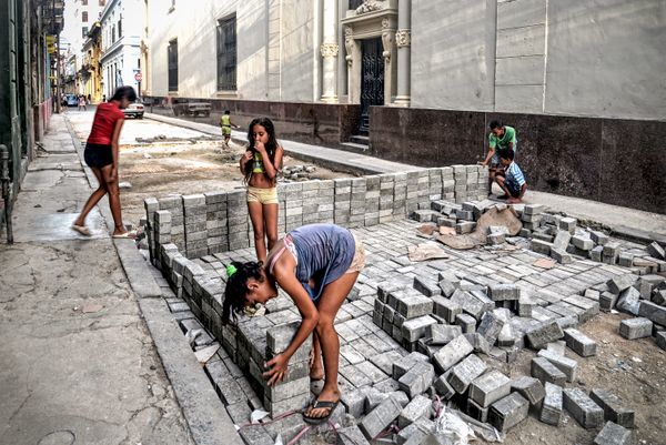 Childrens game in Havana