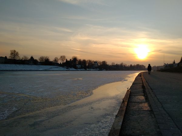 Frozen river