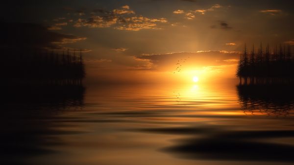 Brilliant sunset