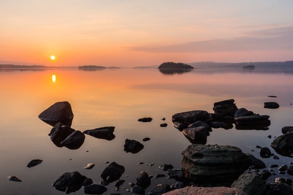 Hazy Sunset On Lough Erne