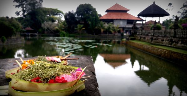 Balinese flower offering